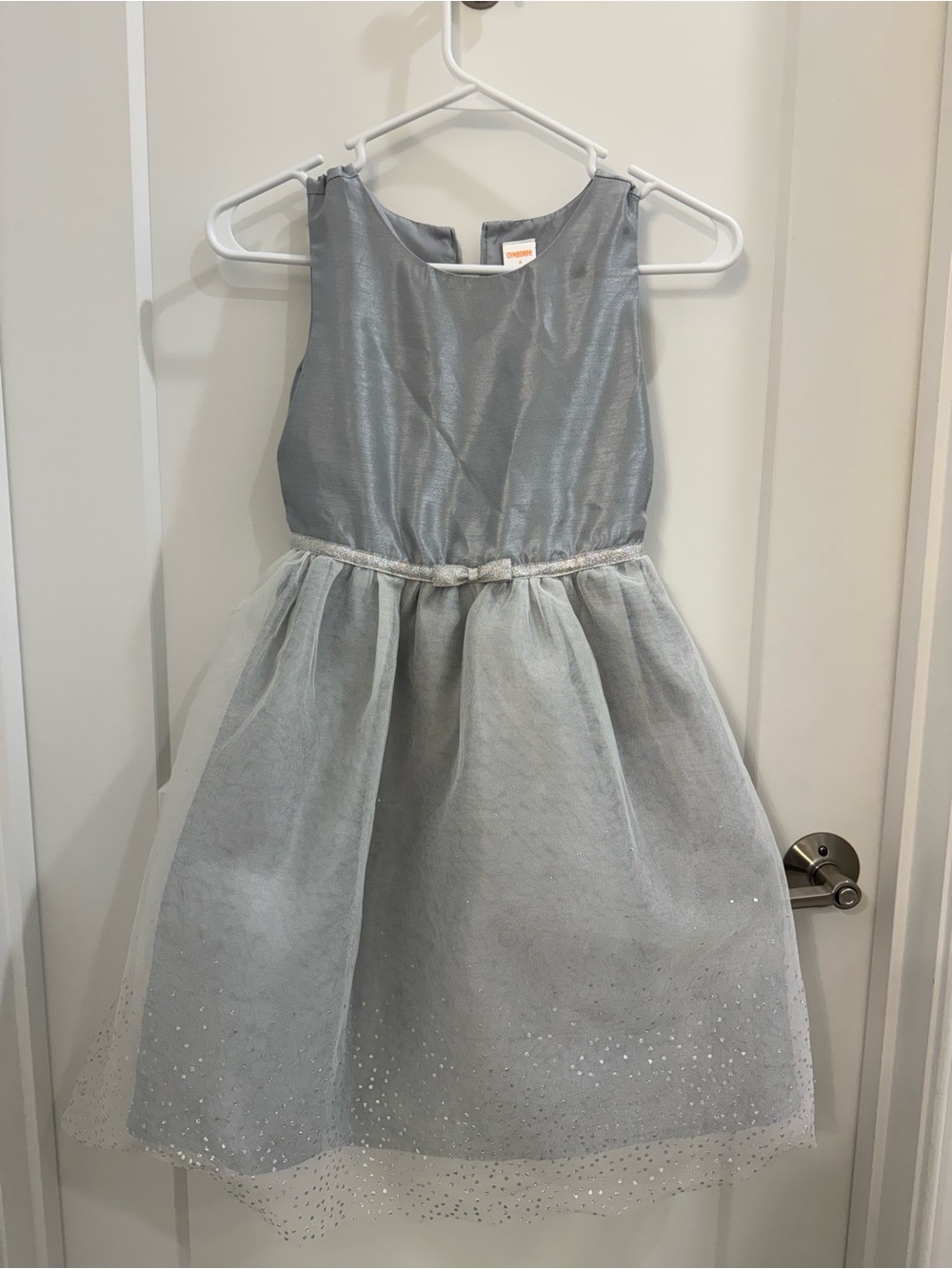 Gymboree Silver Tulle Party Dress for Girls size 8 excellent condition